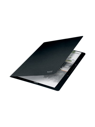 Carpeta leitz recycle gomas din a4 carton reciclabe 100% negro