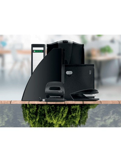 Carpeta leitz recycle gomas din a4 carton reciclabe 100% negro