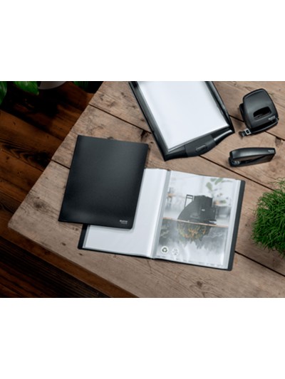 Carpeta leitz recycle escaparate din a4 20 fundas polipropileno negro