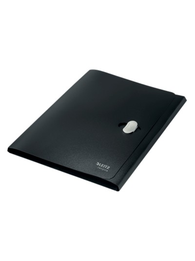 Carpeta leitz recycle gomas tres solapas din a4 polipropileno negro