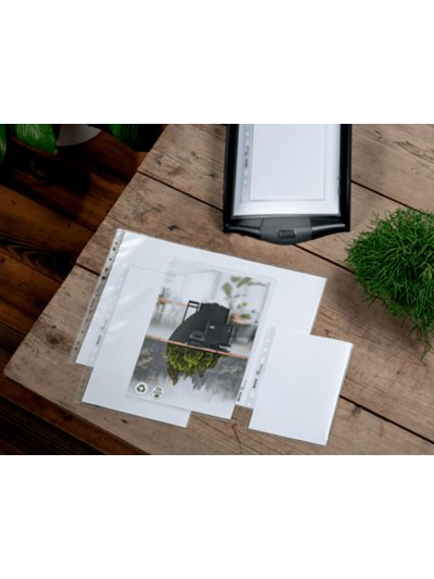 Carpeta dossier uñero leitz recycle din a4 polipropileno 140 mc transparente bolsa de 25 unidades