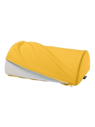 Reposapies de escritorio leitz active ergo cosy color amarillo 260x140x405 mm