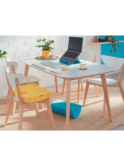 Cojin de asiento leitz active ergo cosy color gris 355x75x455 mm