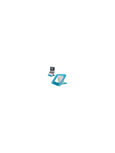 Soporte para portatil leitz ergo cosy ajustable 4 alturas color azul 310x50x247 mm