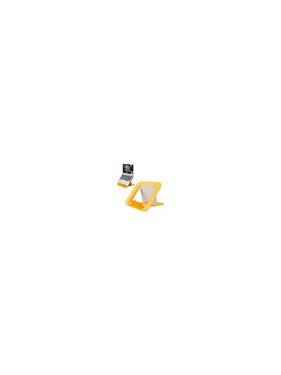 Soporte para portatil leitz ergo cosy ajustable 4 alturas color amarillo 310x50x247 mm
