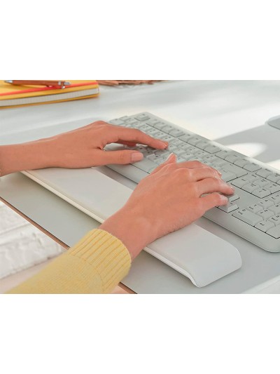 Reposamuñecas leitz ergo cosy para teclado ajustable color gris