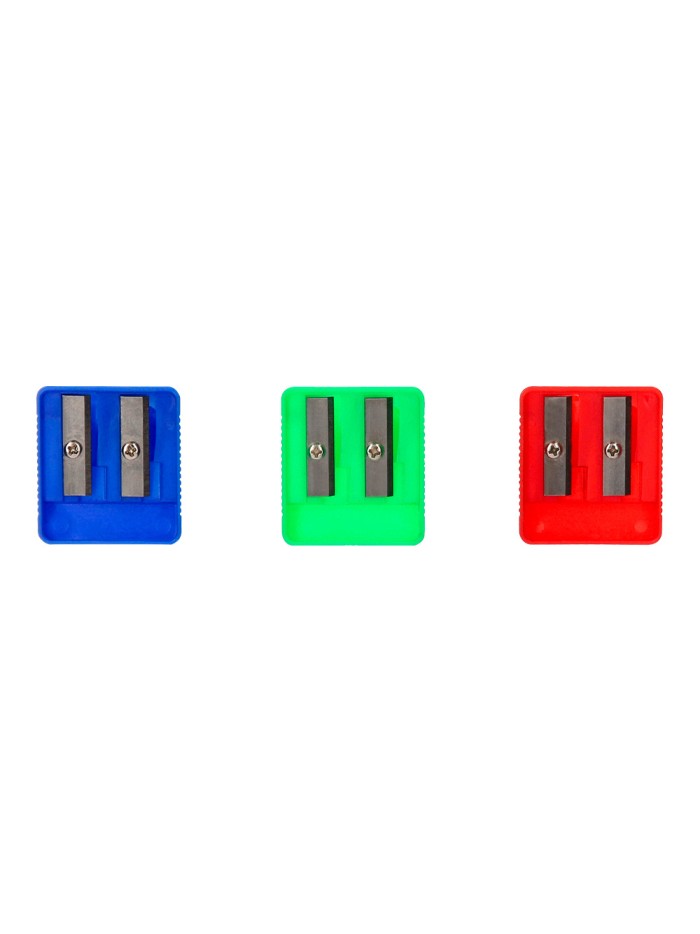 Sacapuntas liderpapel plastico 2 usos colores surtidos Sacapuntas liderpapel plastico 2 usos colores surtidos