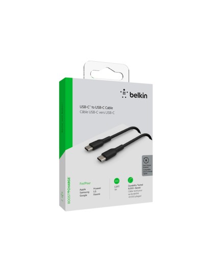Cable belkin cab003bt1mbk usb-c a usb-c boost charge longitud 1 m color negro