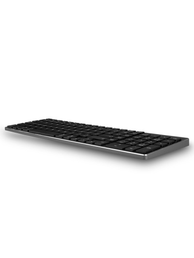 Teclado ngs fortune multimode inalambrico 12 teclas multimedia color aluminio 364x116x14 mm