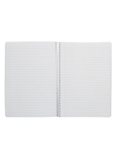 Cuaderno espiral liderpapel din a4 pautaguia tapa dura 80h 90 gr cuadro pautado 2,5 mm color amarillo