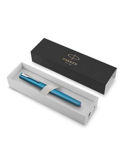 Roller parker vector xl azul teal punta fina