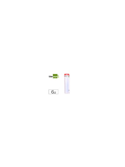 Barra termofusible liderpapel de 11 mm de diametro x 200 mm de largo blister de 6 unidades