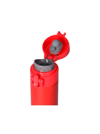 Termo liderpapel acero inoxidable con doble cobertura y sistema de apertura facil con boton 330 ml