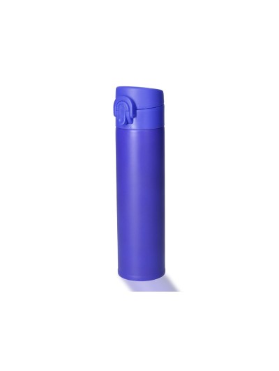 Termo liderpapel acero inoxidable con doble cobertura y sistema de apertura facil con boton 330 ml