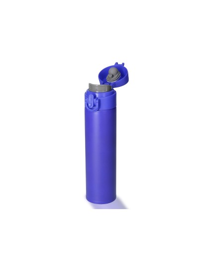 Termo liderpapel acero inoxidable con doble cobertura y sistema de apertura facil con boton 330 ml