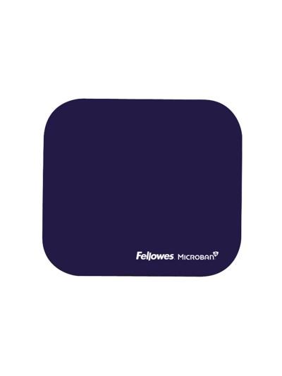Alfombrilla para raton fellowes con proteccion microban color azul 226x192x3 mm