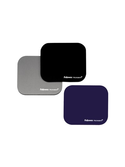 Alfombrilla para raton fellowes con proteccion microban color azul 226x192x3 mm