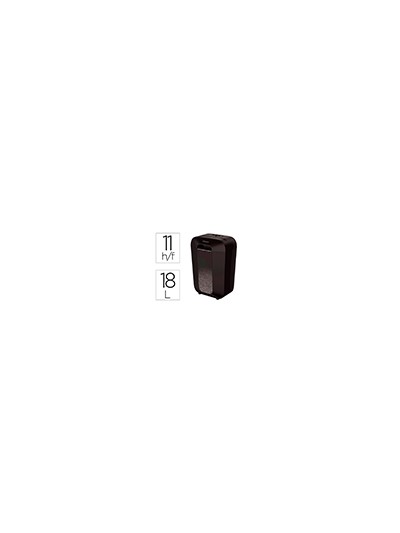 Destructora de documentos fellowes lx-70d capacidad 11h seguridad p4 destruye grapas clips y tarjeta papelera 18 l