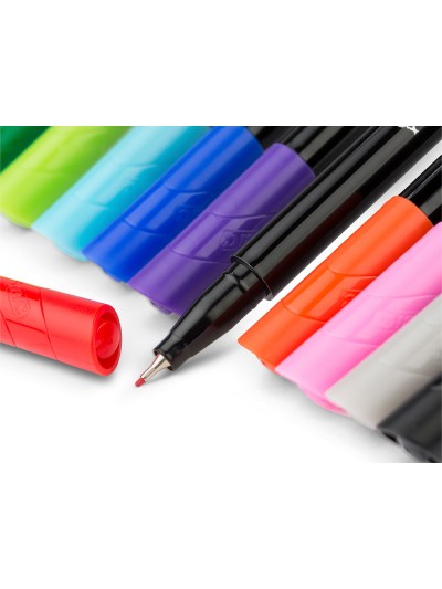 Rotulador bic intensity fine punta de fibra 0,4 mm blister de 10 unidades colores surtidos