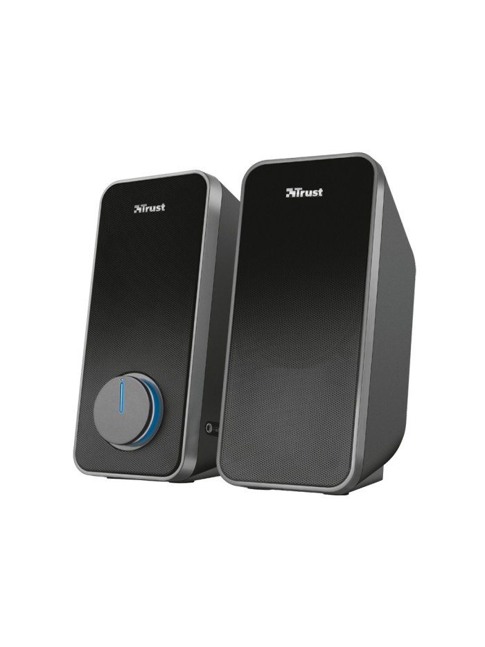 Altavoces trust arys 2.0 potencia maxima 28w control de volumen y conexion auriculares usb color negro Altavoces trust arys 2.0 potencia maxima 28w control de volumen y conexion auriculares usb color negro