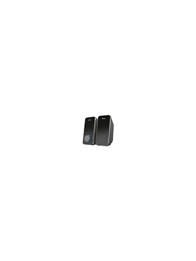 Altavoces trust arys 2.0 potencia maxima 28w control de volumen y conexion auriculares usb color negro