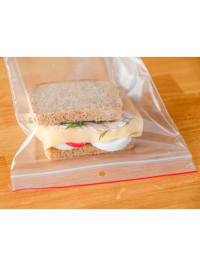 Bolsa plastico autocierre q-connect 150x200 mm paquete de 100 unidades