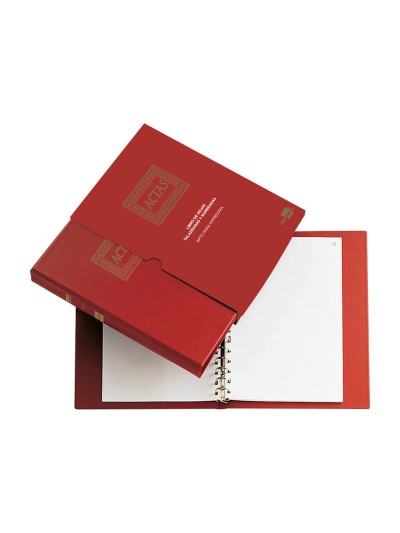 Libro liderpapel din a4 actas 30 anillas con 100 hojas movibles foliadas