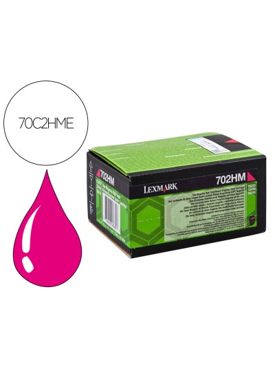 Toner lexmark laser 702hme cs310dn / cs410 dn magenta 3000 paginas