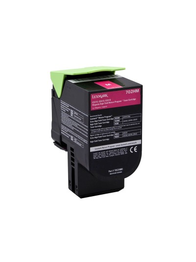 Toner lexmark laser 702hme cs310dn / cs410 dn magenta 3000 paginas
