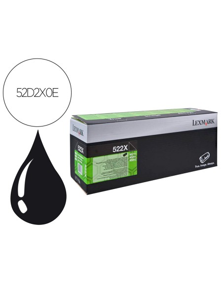 Toner lexmark laser 52d2x0e ms811 series / ms812 series negro 45000 paginas