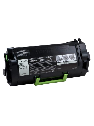 Toner lexmark laser 52d2x0e ms811 series / ms812 series negro 45000 paginas