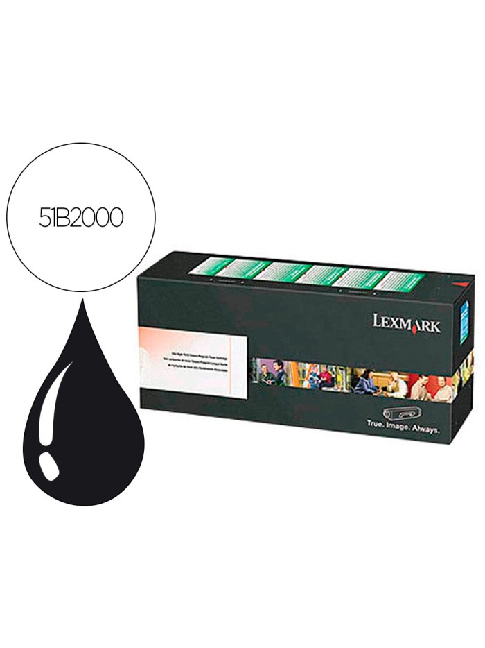 Toner lexmark laser 51b2000 ms 317dn/ 417dn / 517dn / 617dn / mx 317dn / 417de / 517de / 617de negro 2500 Toner lexmark laser 51b2000 ms 317dn/ 417dn / 517dn / 617dn / mx 317dn / 417de / 517de / 617de negro 2500