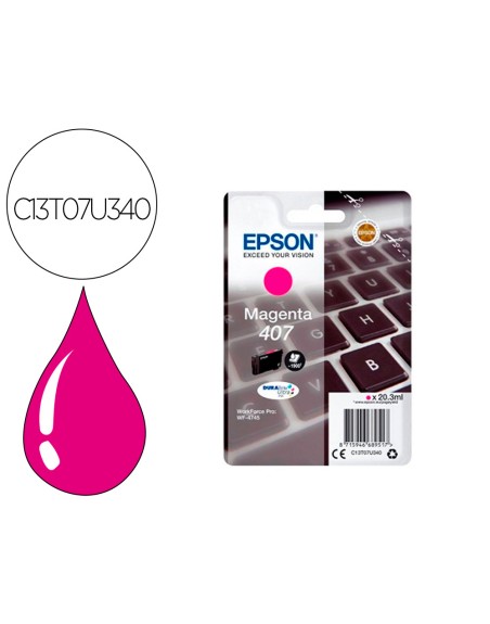 Ink-jet epson 407l clavier wf-4745 series magenta 1900 paginas