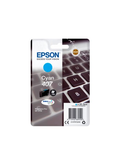 Ink-jet epson 407l clavier wf-4745 series cian 1900 paginas