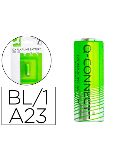 Pila q-connect alcalina ag23 6lr23 12v blister de 1 unidad