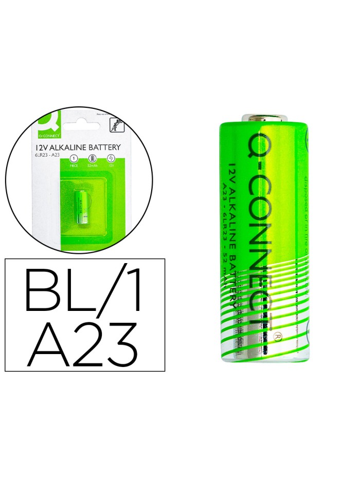Pila q-connect alcalina ag23 6lr23 12v blister de 1 unidad Pila q-connect alcalina ag23 6lr23 12v blister de 1 unidad