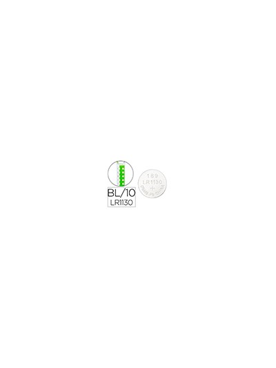 Pila q-connect tipo boton alcalina lr54 1.5v blister de 10 unidades