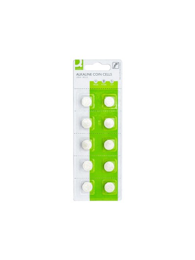 Pila q-connect tipo boton alcalina lr54 1.5v blister de 10 unidades