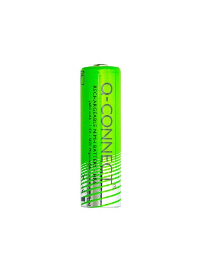 Pila q-connect alcalina aa recargable blister de 2 unidades