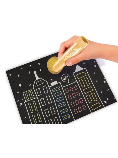 Set de dibujo carioca metallic pop up card creator 3d 17 piezas