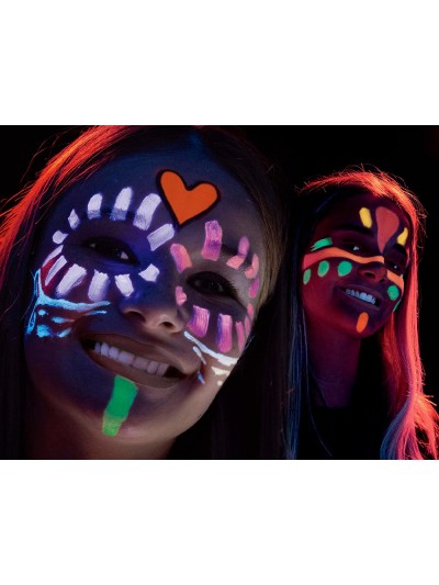 Barra de maquillaje carioca mask up neon / metallic expositor 12 blister de 2 barras colores surtidos