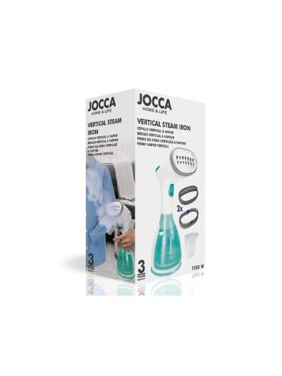 Plancha cepillo a vapor jocca vertical sistema antigoteo 1500w deposito 280 ml 290x170x120 mm