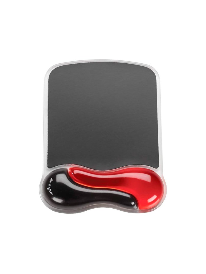 Alfombrilla para raton kensington duo gel con reposamuñecas color negro/rojo 240x182x25 mm Alfombrilla para raton kensington duo gel con reposamuñecas color negro/rojo 240x182x25 mm