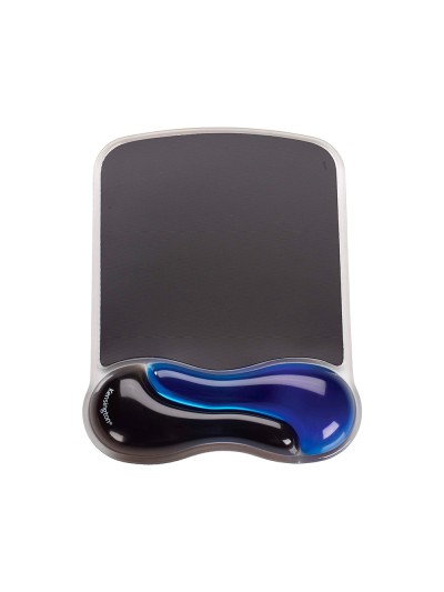Alfombrilla para raton kensington duo gel con reposamuñecas color negro/azul 240x182x25 mm