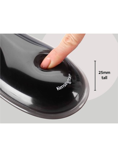 Reposamuñecas kensington duo gel teclado color negro/rojo 240x182x25 mm