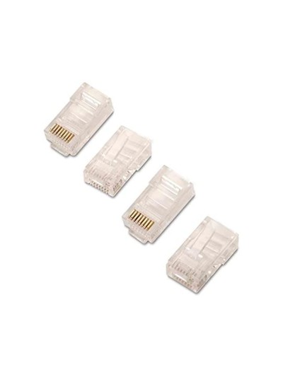 Conector nanocable rj45 8 hilos categoria 6