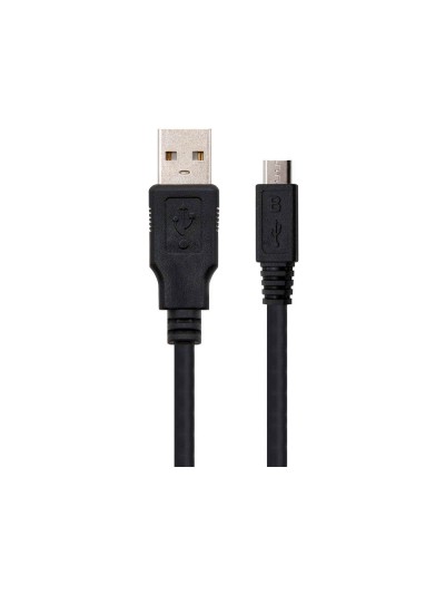 Cable usb nanocable 2.0 tipo a/m-micro usb b/m color negro longitud 0,8 m