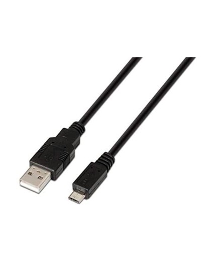 Cable usb nanocable 2.0 tipo a/m-micro usb b/m color negro longitud 0,8 m