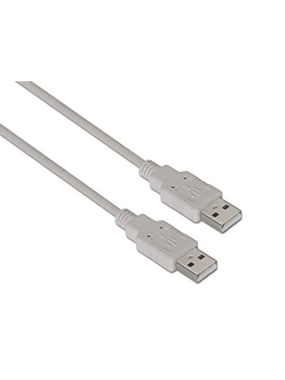 Cable usb nanocable 2.0 tipo a/m-a/m color gris longitud 1 m