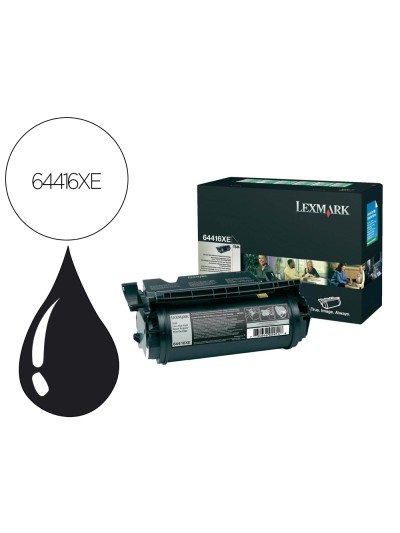 Toner lexmark laser t644 64416xe negro 32000 paginas